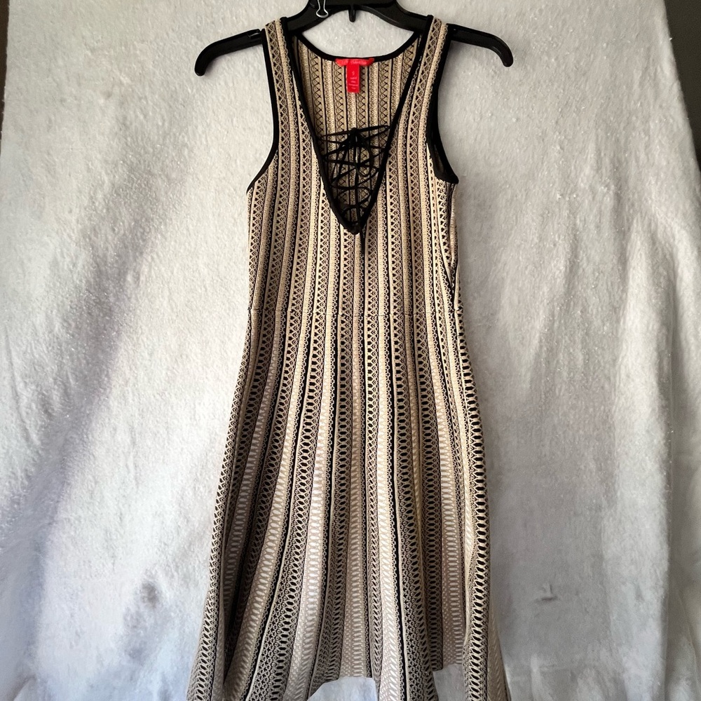 Chelsea & Violet Fit & Flair Knit Sleeveless Dress Bohemian Whimigoth Size S